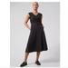 Athleta Dresses | Athelta Ryder Dress Black A Line Black Sleeveless Cap Pockets Stretch Minimalist | Color: Black | Size: S