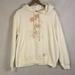 Disney Tops | Disney Mickey Mouse Long Sleeve Hoodie Ivory Size Xxl | Color: White | Size: Xxl