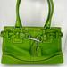 Coach Bags | Euc!! Coach Green Pebbled Leather Hampton Shoulder Bag W/ Fringe | Color: Green | Size: Os