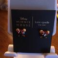 Kate Spade Jewelry | Disney X Kate Spade New York Minnie Stud Earrings | Color: Black/Red | Size: Os