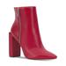 Jessica Simpson Shoes | Jessica Simpson Womens Red Timea Pointed Toe Block Heel Leather Boots Shoes 9 M | Color: Red | Size: 9