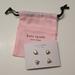 Kate Spade Jewelry | Kate Spade Rise And Shine 2 Pair Set Stud Earrings Nwt | Color: Gold/White | Size: Os