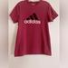 Adidas Shirts & Tops | Adidas Boys “The Go To Tee”Maroon Short Sleeve Tee, Size Small. | Color: Red | Size: Sb