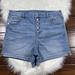 American Eagle Outfitters Shorts | American Eagle Women's Size 16 Curvy Hi Rise Shortie Denim Jean Shorts | Color: Blue | Size: 16