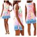 Lilly Pulitzer Pants & Jumpsuits | Lilly Pulitzer Donna Romper Shift Dress Shorts Pink Blue Side Ties Style 24784 | Color: Blue/Pink | Size: 10