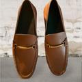 Coach Shoes | Coach Mens Slip On Brown Leather Driving Loafers | Color: Brown | Size: 8