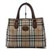 Burberry Bags | Burberry - Tote Bag - Creambrown Nylonleather Women | Color: Brown/Cream/Red | Size: Os