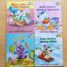 Disney Other | Baby's First Disney Books Vintage 1980s Lot Of 4 Toddler Hand-Size Board Books | Color: Blue/Purple | Size: Osbb