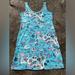 Lilly Pulitzer Dresses | Lilly Pulitzer Newberri Tank Dress Amalfi Blue Lilly’s Roadtrip Sz Sm Florida | Color: Blue/Pink | Size: S