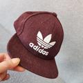 Adidas Accessories | Adidas Originals Trefoil Baseball Hat Chain Snapback Wool Blend Burgundy | Color: Red | Size: Os