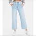 American Eagle Outfitters Jeans | American Eagle Women’s Wide-Leg Crop Jeans Lightwash Denim High Rise 20t | Color: Blue | Size: 20