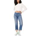 Free People Jeans | Free People Maggie Mid Rise Button Fly Straight Leg Denim Jeans Blue Size 26 Nwt | Color: Blue | Size: 26