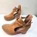 Free People Shoes | Free People Cedar Clog Shoes Sz 8 Chestnut Brown Suede Bohemian Chunky Platform | Color: Brown | Size: 8