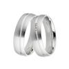 Trauring DOOSTI "Schmuck Geschenk Silber 925 Trauring Ehering Partnerring LIEBE" Gr. 54, silber (silberfarben), Fingerringe, 54, 0,03 ct SI = kleine Einschlüsse mit Brillanten, Silber 925 (Sterlingsilber)-Diamanten, 6mm, Silber 925 (Sterlingsilber),...