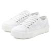 Sneaker FCUK, Damen, Gr. 41, weiß, Obermaterial: 100% Textilmaterial. Futter: 100% Textilmaterial. Decksohle: 100% Textilmaterial. Laufsohle: 100% Synthetik, unifarben, casual, Schuhe, Freizeitschuh, Halbschuh mit Plateausohle VEGAN