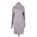 Athleta Casual Dress - Sweater Dress: Gray Dresses - Women's Size Small