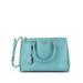 Prada Leather Tote Bag: Blue Bags