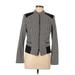 White House Black Market Jacket: Black Checkered/Gingham Jackets & Outerwear - Women's Size 10