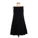 Theory Casual Dress - A-Line: Black Solid Dresses - Women's Size 0