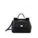 Dolce & Gabbana Leather Satchel: Black Bags