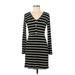 Fate Casual Dress: Black Stripes Dresses - New - Women's Size Medium