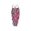 Dolfin One Piece Swimsuit: Purple Chevron Swimwear - Women's Size Medium