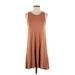 Madewell Casual Dress - DropWaist: Brown Marled Dresses - Women's Size Small