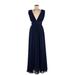 Lulus Casual Dress - Maxi: Blue Dresses - Women's Size Medium