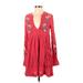 Free People Casual Dress: Red Dresses - Women's Size X-Small