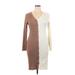 Merrell Casual Dress - Sweater Dress: Brown Dresses - Women's Size X-Large