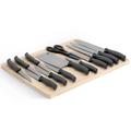 Oster Lindbergh 14 Piece Stainless Steel Cutlery Knife Set in Black w/ Cutting Board | Wayfair 950119771M