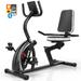 Recumbent Exercise Bike for Adults Seniors, Recumbent Bikes for Home with Magnetic Resistance, Bluetooth and App Connectivity