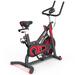 Stationary Exercise Bike Indoor Cycling Bike for Cardio Workout, with Comfortable Seat Cushion, LCD Monitor for Home Training