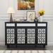 Accent Buffet Sideboard with 4 Mirror Doors