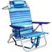 BOSSIN Backpack Beach Chairs for Adults,Adjustable high Beach Lounge Chairs with Towel Rack for Outdoor,Travel