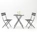 3 Pieces Chair Table Set Sturdy & Durable Chair Table Set - Foldable Design Perfect for Indoor and Outdoor Use