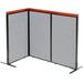 Interion Deluxe Freestanding 3-Panel Corner Room Divider in Gray | 43 H x 60 W x 1.75 D in | Wayfair 695087GY