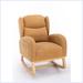 Latitude Run® Patender Wood Rocking Chair Wood/Fabric in Brown | 40 H x 28 W x 38 D in | Wayfair C64258B02EE644458C75AA5922E9398D