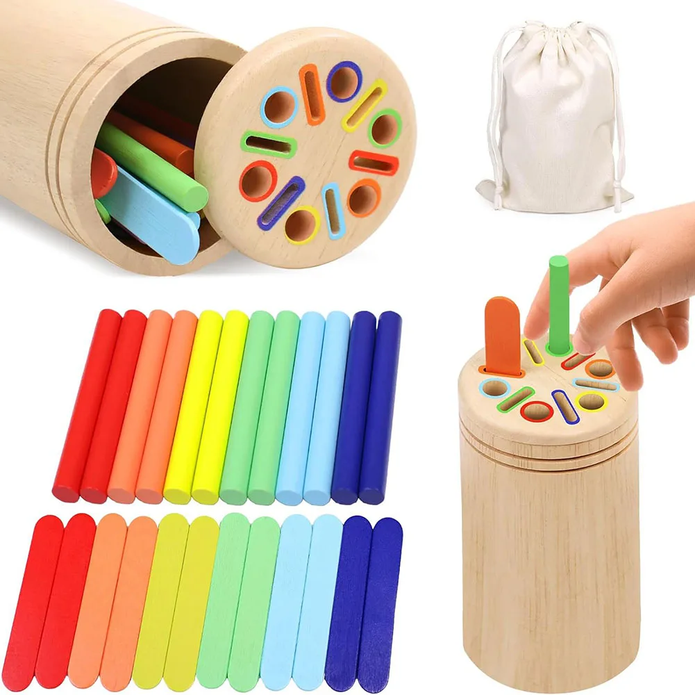 Montessori Holz Auto Spielzeug Haus Werfen Spiel Farbe Sortierung Form Passenden Ball Münze Drop Feinmotorik Training Pädagogisches Spielzeug Image