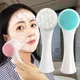 Double Sided Facial Cleanser Silicone Facial Cleansing Brush Blackhead Removing Pore Cleaner