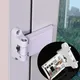 1pcs Door Flag Hinge Door Hinge White For Plastic Steel Doors Casement Left Right 3-hole Adjustable