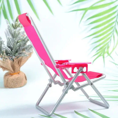 Strandkorb Klappstuhl Modell Spielzeug Longue Liegestuhl Dekoration kleine Möbel Stuhl Zubehör für