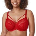 Soutien-gorge minimiseur grande taille pour femmes soutien-gorge en dentelle en maille transparente