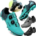 Chaussures de cyclisme à double boucle rotative pour hommes chaussures de montagne pratique