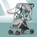 Universal Waterproof Pram Rain Cover Baby Stroller Accessories Transparent Wind Dust Shield Zipper