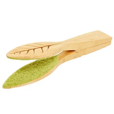 Leaf Cleaning Tongs for Plants Plant Dust Removal Cleaning Brush Leaf-Shaped Cleaning Supplies Plant