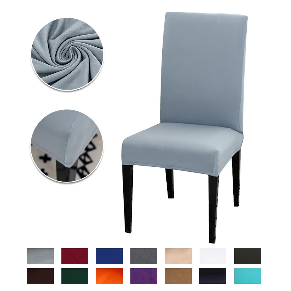 Elastische Esszimmer stuhlhussen Spandex Modernes stuhl abdeckung Abnehmbare Anti-schmutzig Küche chair cover Stretch stuhlüberzug hochzeit für Bankett Partei stuhlhussen schwingstuhl