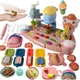 Plasticine Mold Piggy Noodle Machine Family Play Dough House Toy Set Colored Clay Plastic DIY Ice