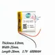 Batterie lithium-polymère 802528 3.7V 600MAH produits numériques navigation GPS cellule Li-ion