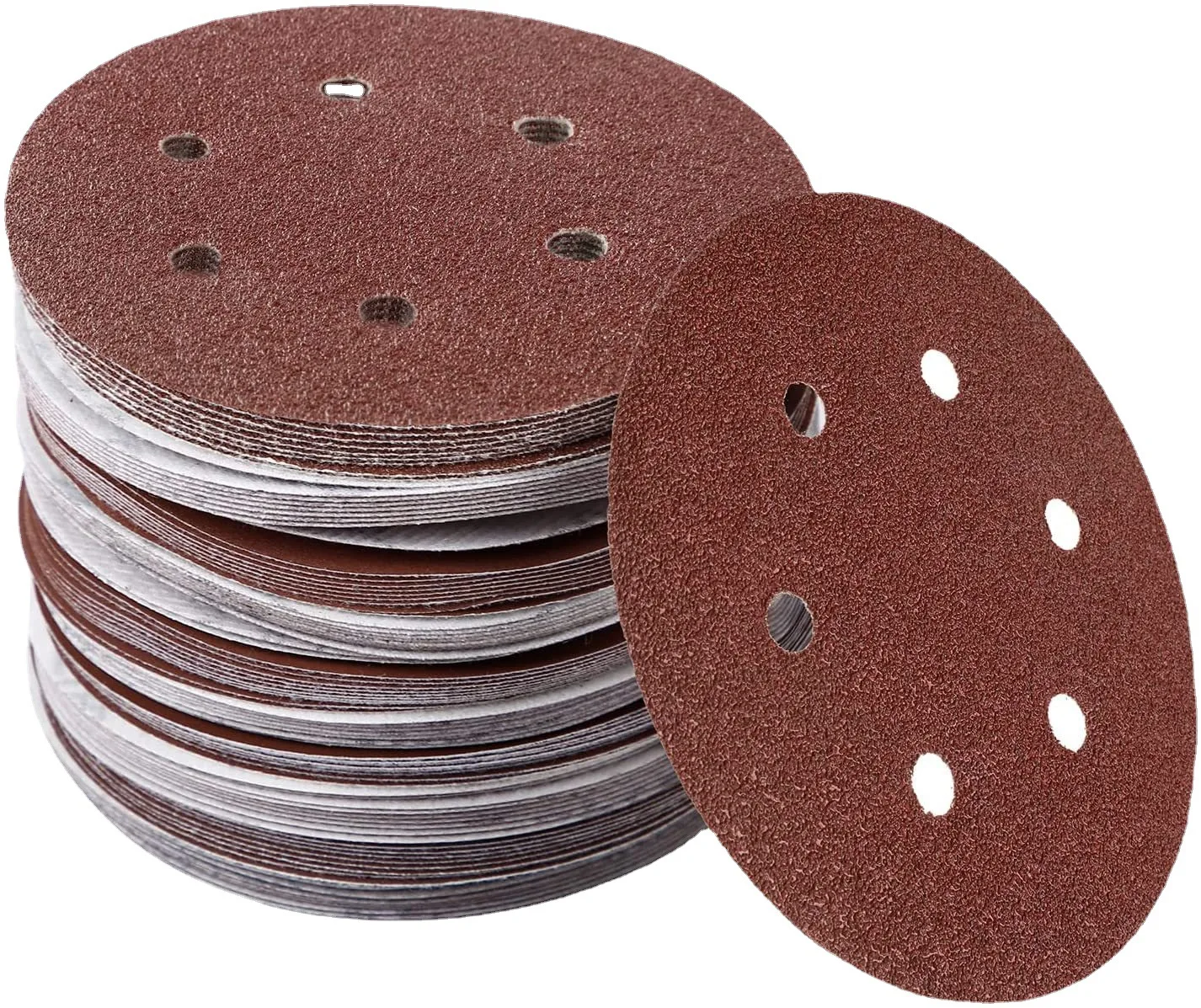 10 pz 6 pollici 6 fori 150 mm dischi abrasivi 40-2000 grana floccaggio carta vetrata levigatrice orbitale carta vetrata con gancio e anello